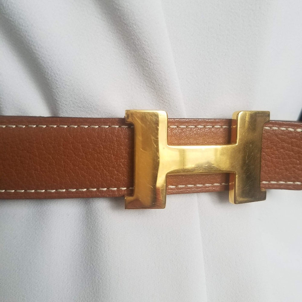 Hermes H Belt Constance Reversible 24mm Like New